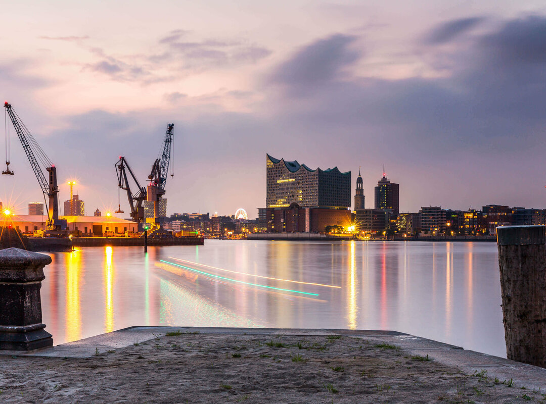 Skyline von hamburg.