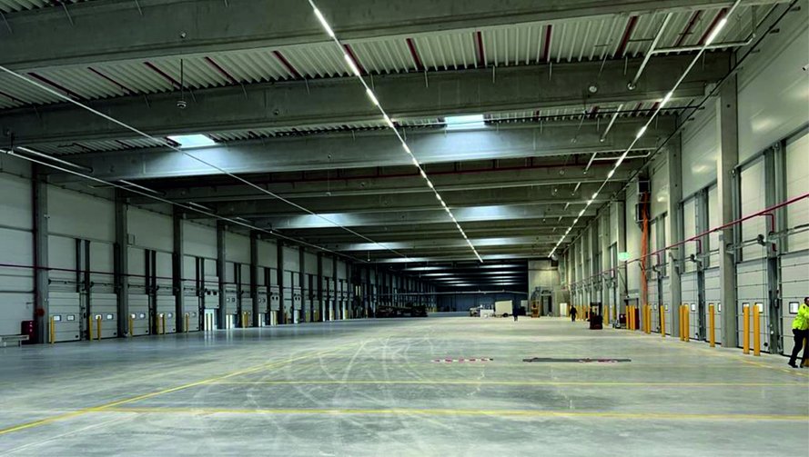 Das Rieck Logistik Gebäude von innen Fertig.