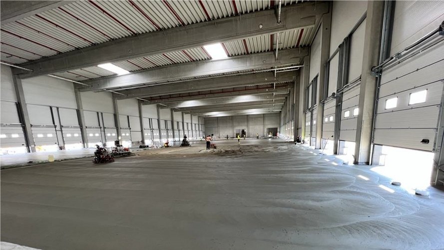 Das Rieck Logistik Gebäude von Innen.