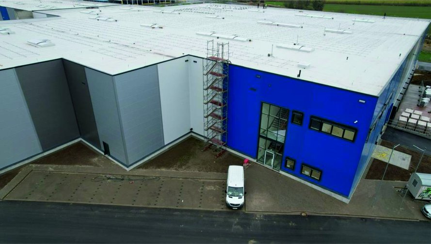 Das Rieck Logistik Gebäude von Vorne.