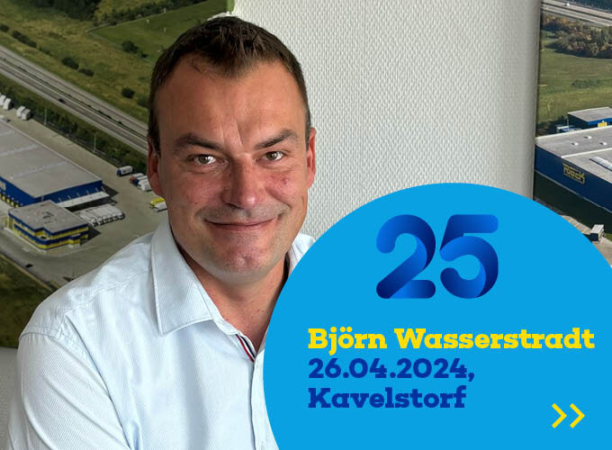 Bjoern Wasserstradt an seinem 25. Jubiläum.